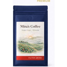Mira's Coffee Filtre Kahve Ethiopia 250 gr Öğütülmüş %100 Arabica Orta Kavrum