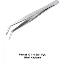 Atel-San Penset 13 Cm Eğri Uçlu - Nikel Kaplama