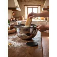 Feyza Design Paslanmaz Çelik 4 Parça Çırpma Kasesi Seti, 24 Cm, 18/10, Dayanıklı ve Şık