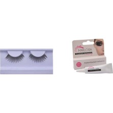 Özgürce Doğal Görünüm Bütün Takma Kirpik ve Kirpik Yapıştırıcı Seti