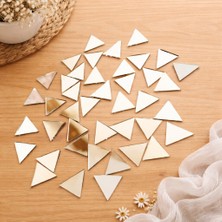 Aypars Atölye 50 Adet Üçgen Ayna Parçaları | Dekoratif Mozaik & Hobi Aynası