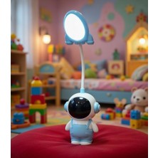 Zeynes Home Özel Astronot Tasarım Çocuk Gece / Okuma / Dekoratif Masa Lambası