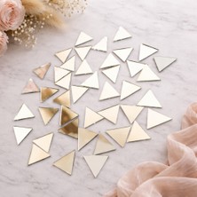 Aypars Atölye 25 Adet Üçgen Ayna Parçaları | Dekoratif Mozaik & Hobi Aynası