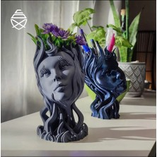 AYDIN35 VENÜS DEKORATİF SAKSI. ŞIK TASARIM SALON DEKORASYONU. 3D BASKI KİŞİYE ÖZEL BİBLO VE TREND OLAN ÜRÜNLER KİŞİYE ÖZEL YAZI VE SÜSLER