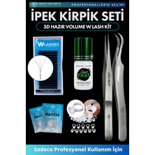 Özgürce 3D W Lash Volume Ipek Kirpik Mini Başlangıç Seti, Doğal ve Çekici Görünüm