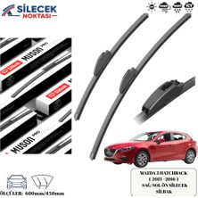 Mazda 3 Hatcback  ( 2013>2016> ) Araca Özel Ön Sağ-Sol Silecek Silbak  600MM/450MM SB2418U