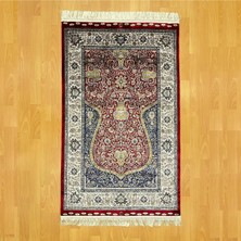 Mevlana Bazaar Klasik Osmanlı Desenli Mihraplı Ipek Seccade