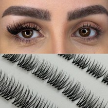 Özgürce Pratik Ipek Kirpik, 10MM, 5 Ip, 120 Demet, Rus Volumlu Kirpik Set