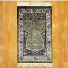 Mevlana Bazaar Klasik Osmanlı Desenli Mihraplı Ipek Seccade