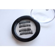 Özgürce Çift Mıknatıslı Çok Kez Kullanımlı Doğal Hacimli Takma Kirpik