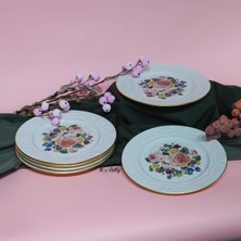 Miss Betty Rose Deluxe Porselen 6'lı Servis Tabağı