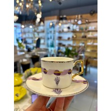 Mikasa Moor Lavander Mor Tek Kişilik Türk Kahvesi Fincanı