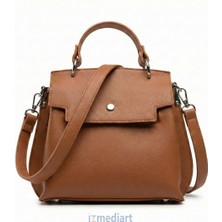 Aron Aurora Kadın Ekru El ve Omuz Çantası - Detaylı Şık Tasarım - Ayarlanabilir Askılı Klasik Çanta