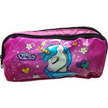 Özgürce Rüya Gibi Unicorn Kalem Kutusu, Şık ve Sevimli Çift Gözlü Tasarım