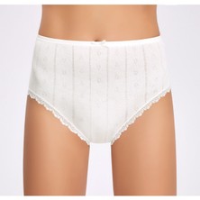 İlke Ilke KADIN,TRANSFERLI,JAKARLI%100 Pamuk,esnek,yumuşak,dantelli,yüksek Bel,büyük Beden 12'li Külot