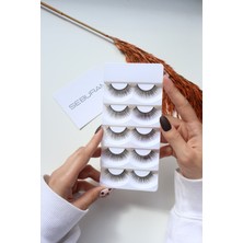 Özgürce 5'li 3D Takma Kirpik Seti Uzun ve Dolgun Görünüm