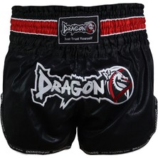 Dragondo MT3077 Muaythai Şortu - Kick Boks Şortu Siyah