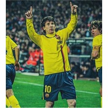 Portego Fc. B.a.r.c.e.l.o.n.a 2008/09 Sezonu Lionel Messi Nostalji Forması (Yellow)