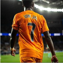 Portego R. Madridd 2024-25 Yeni Sezon Vini Jr Deplasman Forması (Orange)
