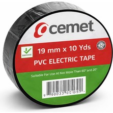Cemet Siyah Elektrikçi Izole Bant 19MMX10YDS