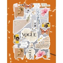 Hediyene Bak Vintager Seri 6 Sticker Seti | Laptop Ajanda Notebook Tablet Telefon Defter Etiket Bullet Journal