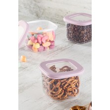 Feyza Design 3'lü Kavanoz Seti, 550 ml Saklama Kabı, Pratik ve Dayanıklı Tasarım