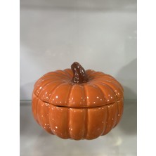 Feyza Design Şık Kapaklı Seramik Bal Kabağı, Dekoratif ve Kullanışlı Tasarım