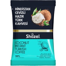 Shazel Hindistan Cevizli Hazır Türk Kahvesi 100 gr x 4 Adet