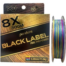 Pandora Black Label 8x 300 mt 0.20MM Ip Misina Multi Color