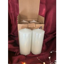 İzmir Candle 7*15 Silindir Siyah  4'lü Set(Kilise,ayin,tören,ritüel,yoga,home,ev Dekorasyon)
