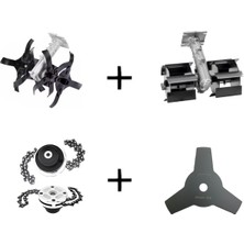 Raider , Roys Benzinli Tırpan Akrep Paletli Çapalama Başlığı Canavar Baslik Üçgen Bıçak 26.9 mm Diş