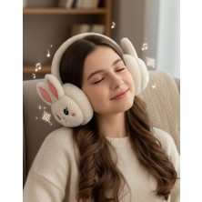WİderMarkt Tavşan Peluş Bluetooth Kulaklık 5.3 – Tf Kart Destekli – Mikrofonlu – Kablosuz Şarjlı Kulaklık