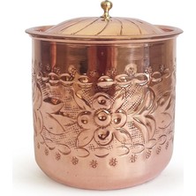 Feyza Design El Işleme Bakır Baharatlık, 9cm, Şık ve Şeffaf Tasarım