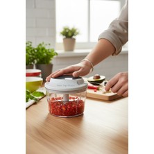 Renk Yapı Rüyası 700ML Kapasiteli Ipli 3 Bıçaklı Manuel Doğrayıcı Ipli El Rondosu