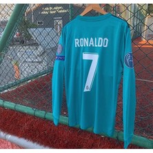 Portego R. Madrid 2018 Cristiano Ronaldo Sezonu Uzun Kollu Turkuaz Forma