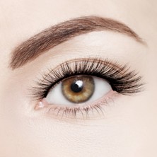 Özgürce Doğal Görünümlü Ipek Takma Kirpik Çift Seti, Hafif ve Rahat Kullanım