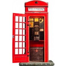 umbum 3D Işıklı Puzzle Yapboz  Telefon Kutusu Kırmızı Renkli