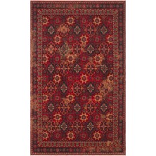 Cool Halı Mardin Kırmızı Anadolu Desenli Klasik Dört Mevsim Yumuşak Yün El Dokuma Salon Oturma Odası Halısı