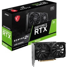 Stylmenplus Msı VGA Geforce RTX3050 Ventus 2x E 6g Oc RTX3050 6gb Gddr6 96B DX12 X8 (1xdp 2xhdmı) Ekran Kartı