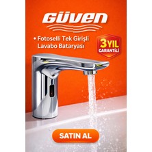 Güven Fotoselli Lavabo Bataryası(Tek Girişli)