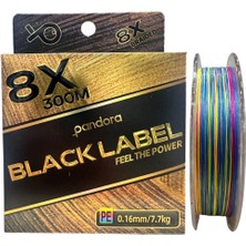 Pandora Black Label 8x 300 mt 0.16MM Ip Misina Multi Color