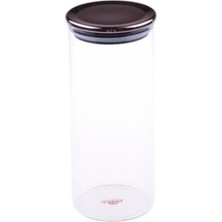 Feyza Design Bambu Dikelta Cam Saklama Kabı 20 Cm, Sağlıklı ve Şık Saklama Çözümü