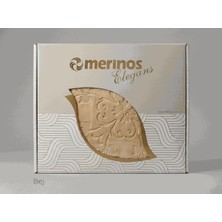 Merinos Elegans Çift Kişilik Battaniye Bej
