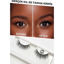 Özgürce Doğal Görünümlü Tam Boy Ipek Takma Kirpik, 1 Çift, Uzun ve Yoğun Görünüm
