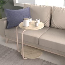 Vilinze Emr Tekerlekli Yuvarlak C Sehpa