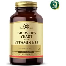 Solgar Brewer's Yeast With Vitamin B12 250 Tablet 3 Adet