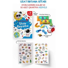 Bigkids Yayınları Uzay Boyama Kitabı - Oyun Hamurlu - 3 Yaş +