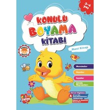 Boyama Zamanı Konulu Boyama - Mavikitap (3-4 Yaş)