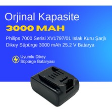 Ümit Maker Philips 7000 Serisi XV1797/01 Islak Kuru Şarjlı Dikey Süpürge 3000 Mah Li-Ion Yedek Batarya, Uzun Ömürlü