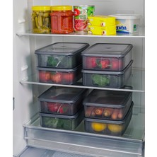 Feyza Design Pratik 6 Parça Sızdırmaz Saklama Kabı Seti, 3,5 Lt, Güvenle Kullanım